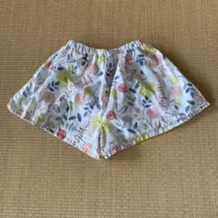 子供用　花柄 半ズボン 110cm キュロットパンツ