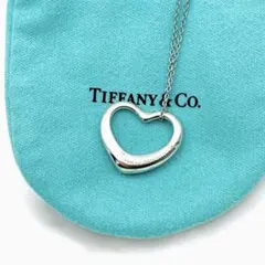 【極美品】ティファニーオープンハートネックレス エルサペレッティ シルバー925