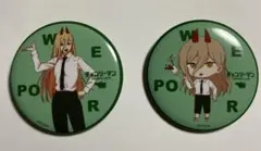 チェンソーマン アニメイトカフェ 缶バッジ パワー　2点