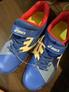 ASICS スニーカー ブルー/レッド