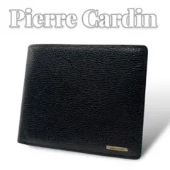 Pierre Cardin レザー ブラック メンズ 折財布 6646のサムネイル