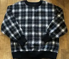 SHOO-LA-RUE　シューラルー　ブラック チェック柄ボリュームトップス
