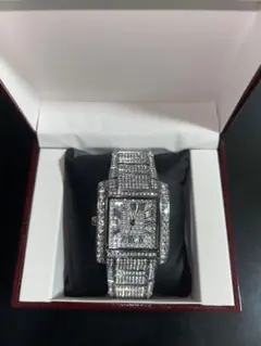 【証明書　ボックス付き】ラグジュアリーメンズ腕時計クォーツアトランタモアサナイト