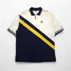 Reebok CLASSIC ラインデザイン ポロシャツ XL クリーム