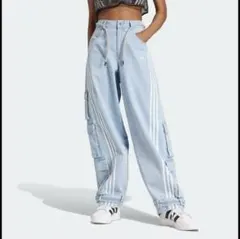 Adidas ADILLENUM 27サイズ デニムパンツ ブルー JY4515 - メルカリ