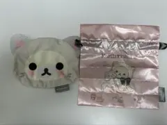 コリラックマキャット アソートコレクション フェイスポーチキャット&サテン巾着