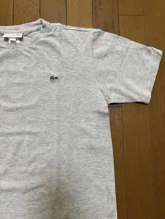 LACOSTEラコステ グレー Tシャツ メンズ M ロゴ
