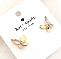 KateSpade ソーシャルバタフライピアス クリア