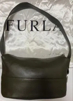 FURLA オリーブグリーン ショルダーバッグ フルラ イタリア製