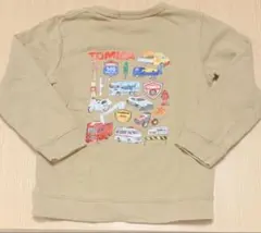トミカ トレーナー ベージュ 120cm 車柄 男の子