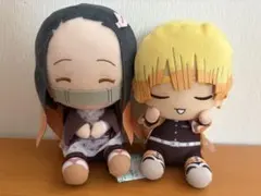 鬼滅の刃ぽふっとぬいぐるみ　禰豆子と善逸の2体セット