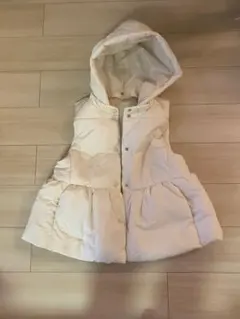 【COCA】フード付ぺプラム中綿ベスト