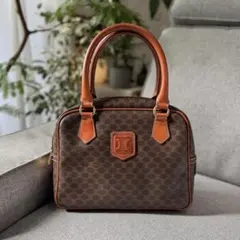CELINE セリーヌ マカダム ミニボストンバッグ ハンドバッグ