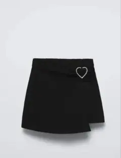 ZARAハートビジュー付きスコート新品