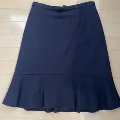 ネイビー フレア裾 タイトスカートのサムネイル