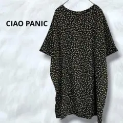 美品✨CIAO PANIC 変形ドット柄チュニック　ワイドシルエット　薄手　半袖のサムネイル