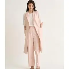 460y*アナイ ANAYI ストレッチツイル ジレ ロングベストのサムネイル