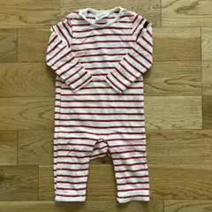Daddy Oh Daddy ロンパース 赤白ボーダー 80cmのサムネイル
