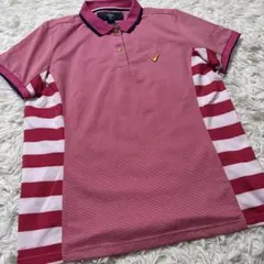 キャロウェイ ボーダー ピンク レディース ゴルフウェア ポロシャツ サイズL