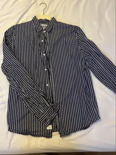 Frank & Eileen 長袖シャツ ストライプ ネイビー Mのサムネイル
