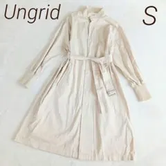 Ungrid ベージュ ミリタリーコート Sサイズ　袖リブ