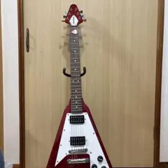 プレイテック フライングVタイプ エレキギター レッド - メルカリ