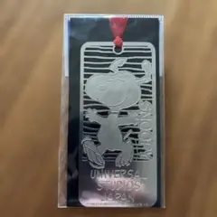 新品未開封 スヌーピー メタルしおり 赤いリボン付き