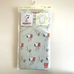 【新品・未使用】ユニクロ　スヌーピーのボディースーツ（長袖）60センチ
