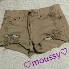 再出品!!お値下げ♡美品♡moussyデニムショーパン♡