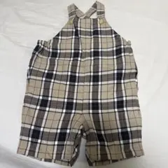 チェック柄ロンパース サイズ80