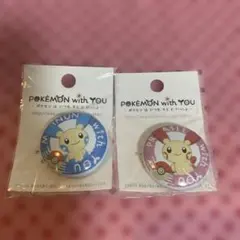 ポケセン限定　Pokémon with you 缶バッジ　プラスル・マイナン