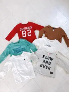 【美品】男の子長袖カットソー　まとめ売り6着　90cmのサムネイル