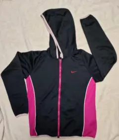 NIKE DRI-FIT ジャージ上下 セットアップ 黒ピンク 上M下S