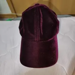 GU ベロア素材 ベースボールキャップ ボルドーのサムネイル
