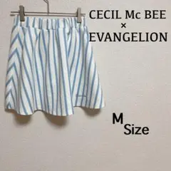 『セシルマクビー✖️エヴァンゲリオン』（M）＊膝丈スカート＊ストライプ