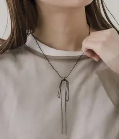 SMELLY リボンモチーフ ネックレス