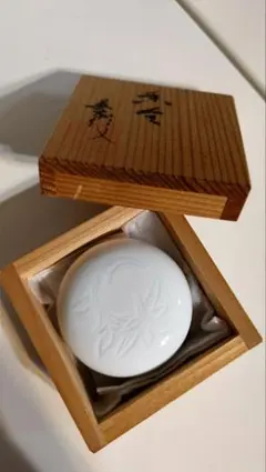 香合　白磁 翠峰 作 共箱付 茶道具のサムネイル