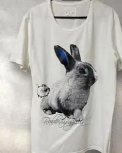 ウサギプリント カジュアルTシャツ