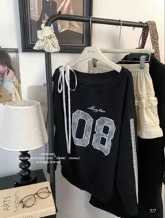 SHEIN ワンショルダー 長袖 スウェット