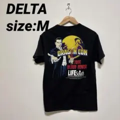 【US古着】デルタ 半袖シャツ Tシャツ バックプリント M プロウェイト