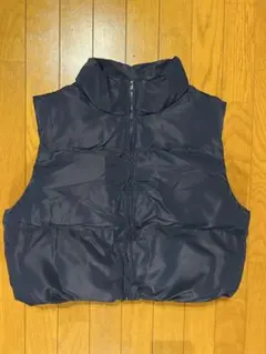 ネイビー ダウン風 人気 ノースリーブベスト