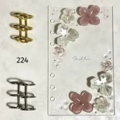 ✨しあん ✨A6 アクリルレジンバインダー　リング付き　韓国　貯金 ✨☆aki☆ 様専用✨A6 アクリルレジンバインダー リング付き 韓国 貯金
