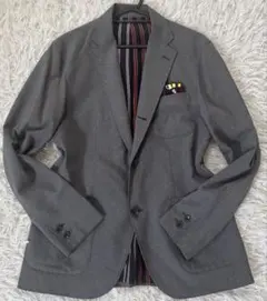 uniform experimentテーラードジャケット グレー ストライプ裏地のサムネイル