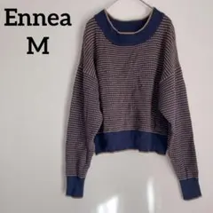 1点もの❣️Ennea 【M】オーバーサイズニット ネイビー 冬服