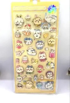 ちいかわ　ボンボンドロップ　ぷっくりシール　ぷくぷくシール　立体シール