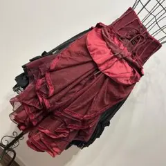 し*な様 ozz☆ozz on☆薔薇刺繍コルセット巻きスカート☆ロリータ