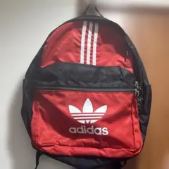 adidas 赤黒 ストライプバックパック