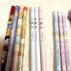 キキララ★スヌーピー★すみっコぐらし★2B B 鉛筆セット14本　赤青鉛筆