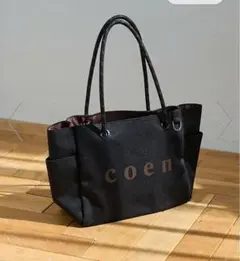 coen（コーエン） ロゴ ポリキャンバストートバッグ（Mサイズ）のサムネイル