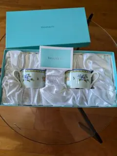 ティファニー TIFFANY ティーカップ カップ＆ソーサー ペアカップ 未使用